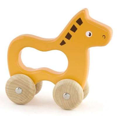 Viga Toys dier op wielen paard oranje Viga Toys dier op wielen paard oranje