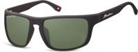 Montana zonnebril unisex cat.3 matzwart/groen (SP314A)