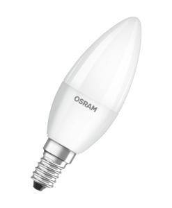 OSRAM 4058075819610 LED-lamp Energielabel F (A - G) E14 Kaars 4.9 W = 40 W Koudwit (Ø x l) 37 mm x 96 mm 4 stuk(s)