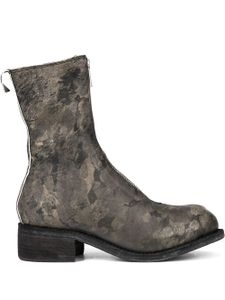 Guidi bottines imprimées zippées - Vert