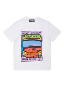 DSQUARED2 KIDS t-shirt en coton à imprimé graphique - Blanc