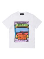 DSQUARED2 KIDS t-shirt en coton à imprimé graphique - Blanc - thumbnail