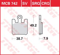 TRW Remblokken, en remschoenen voor de moto, MCB742CRQ Hyper carbon