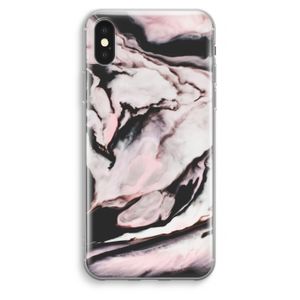 Roze stroom: iPhone XS Max Transparant Hoesje