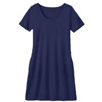 Jersey-jurk van bio-katoen, petrol 40/42