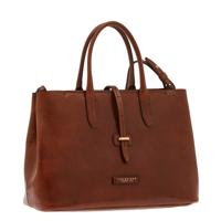 The Bridge Dalston Shopping Tote brown/gold  Damestas