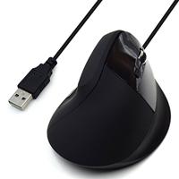 Ewent EW3157 Verticale muis Verticale Ergonomische Optical Mouse, USB-kabel compatibel, rechtshandigen, Comfort & Stamm Elimination bij de hand & gewricht, 800/1200/1600 DPI, 5 toetsen