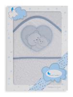 Interbaby badcape Hartje junior 100 cm katoen