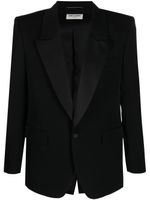 Saint Laurent blazer à simple boutonnage - Noir - thumbnail