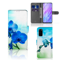 Samsung Galaxy S20 Hoesje Orchidee Blauw - Cadeau voor je Moeder