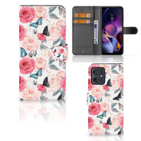 Motorola Moto G54 Hoesje Butterfly Roses