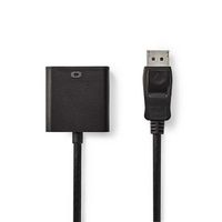 DisplayPort - DVI-kabel | DisplayPort male - DVI-D 24+1-pins female | 0,2 m | Zwart [CCGP37250BK02] - thumbnail