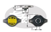 Radiateurdop GATES, u.a. für Mitsubishi, Toyota, Mazda, Lexus, Proton, GEO