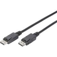 Digitus DB-340100-020-S DisplayPort-kabel DisplayPort Aansluitkabel DisplayPort-stekker, DisplayPort-stekker 2.00 m Zwart Rond, Afgeschermd (dubbel) - thumbnail