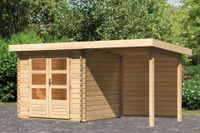 Woodfeeling | Tuinhuis Bastrup 2 met Overkapping 2,0 en Achterwand - thumbnail