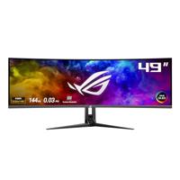 ASUS ROG Swift OLED PG49WCD - 49 inch DQHD Curved Gaming Monitor - 144 Hz, 0,03ms GtG, G-Sync, FreeSync, HDR 400 - QD-OLED-paneel, 32:9, 5120x1440, DP DSC, HDMI 2.1, USB-hub, 90W USB-C,