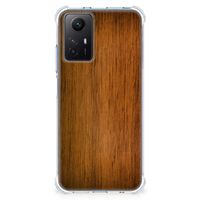 Xiaomi Redmi Note 12s Stevig Telefoonhoesje Donker Hout - thumbnail