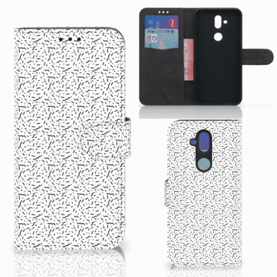 Nokia 8.1 Telefoon Hoesje Stripes Dots