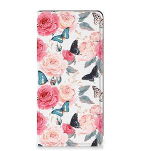 Xiaomi Redmi Note 13 Pro Plus Smart Cover Butterfly Roses