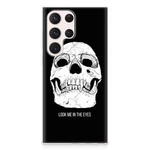 Silicone Back Case Samsung Galaxy S23 Ultra Skull Eyes