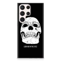 Silicone Back Case Samsung Galaxy S23 Ultra Skull Eyes - thumbnail