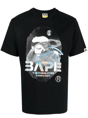 A BATHING APE® T-shirt met logo - Zwart