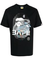 A BATHING APE® T-shirt met logo - Zwart