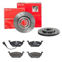 Remmenset, remschijf BREMBO, Remschijftype: Binnen geventileerd, Inbouwplaats: Vooras, u.a. für Audi, Skoda, VW, Seat - thumbnail