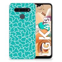 LG K41s Hoesje maken Cracks Blue