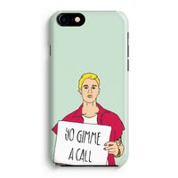 Gimme a call: Volledig Geprint iPhone 7 Hoesje - thumbnail