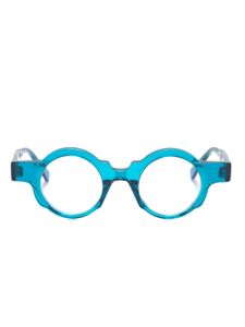 Kuboraum lunettes de vue K32 à monture ronde - Bleu