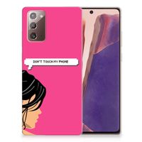 Samsung Note 20 Silicone-hoesje Woman Don't Touch My Phone