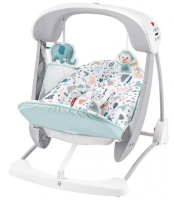 Fisher Price wipstoel Deluxe 50 x 60 cm aluminium/polyester wit Fisher Price wipstoel Deluxe 50 x 60 cm aluminium/polyester wit