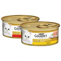 Gourmet Gold Mousse met kip + rund combipack kattenvoer 48 x 85 g