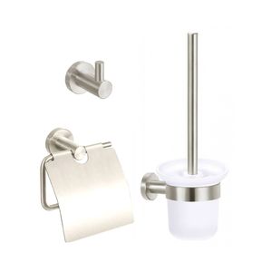 Complete toiletset Best Design Ore Metaal/Glas