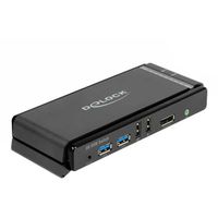 DeLOCK DisplayPort 1.4 KVM Switch, 8K 60Hz, USB 3.2 Gen 1, Audio kvm-switch