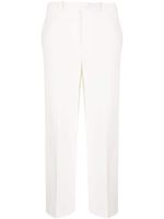 PINKO pantalon droit à coupe courte - Blanc