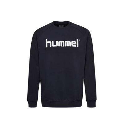 hummel sweater met logo donkerblauw