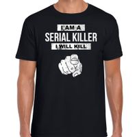 Serial killer horror shirt zwart voor heren - verkleed t-shirt 2XL  - - thumbnail