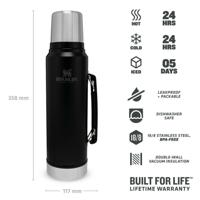 Stanley STANLEY The Legendary Classic Bottle 1,00L Matte Black