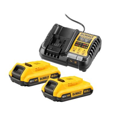 DeWALT DCB1104D2 Starterset 2x DCB183 Accu 2.0Ah 18V XR + Multilader DCB1104