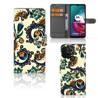 Wallet Case Motorola Moto G10 | G20 | G30 Barok Flower