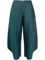 Pleats Please Issey Miyake pantalon court à design plissé - Vert - thumbnail