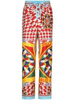 Dolce & Gabbana pantalon droit à motif géométrique - Jaune