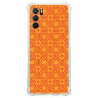 OPPO A16 | A16s | A54s Doorzichtige Silicone Hoesje Batik Oranje - thumbnail