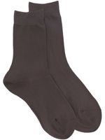 Falke chaussettes 3/4 à bords nervurés - Gris