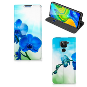 Xiaomi Redmi Note 9 Smart Cover Orchidee Blauw - Cadeau voor je Moeder