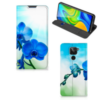 Xiaomi Redmi Note 9 Smart Cover Orchidee Blauw - Cadeau voor je Moeder - thumbnail