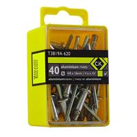 C.K T3819A 620 klinknagels van aluminium, 4,8 x 16 mm, 40 stuks
