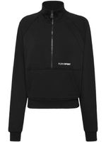 Plein Sport sweat zippé à logo imprimé - Noir